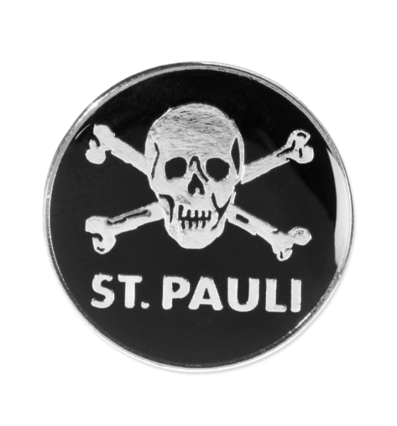 FC St. Pauli - Pin Totenkopf rund